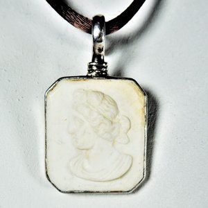 Coreen Cordova “Que Milagro” Sterling Pale Cream Cameo Charm